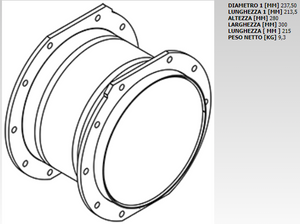 FILTRO DPF ISUZU D.238mm 10 HOLE